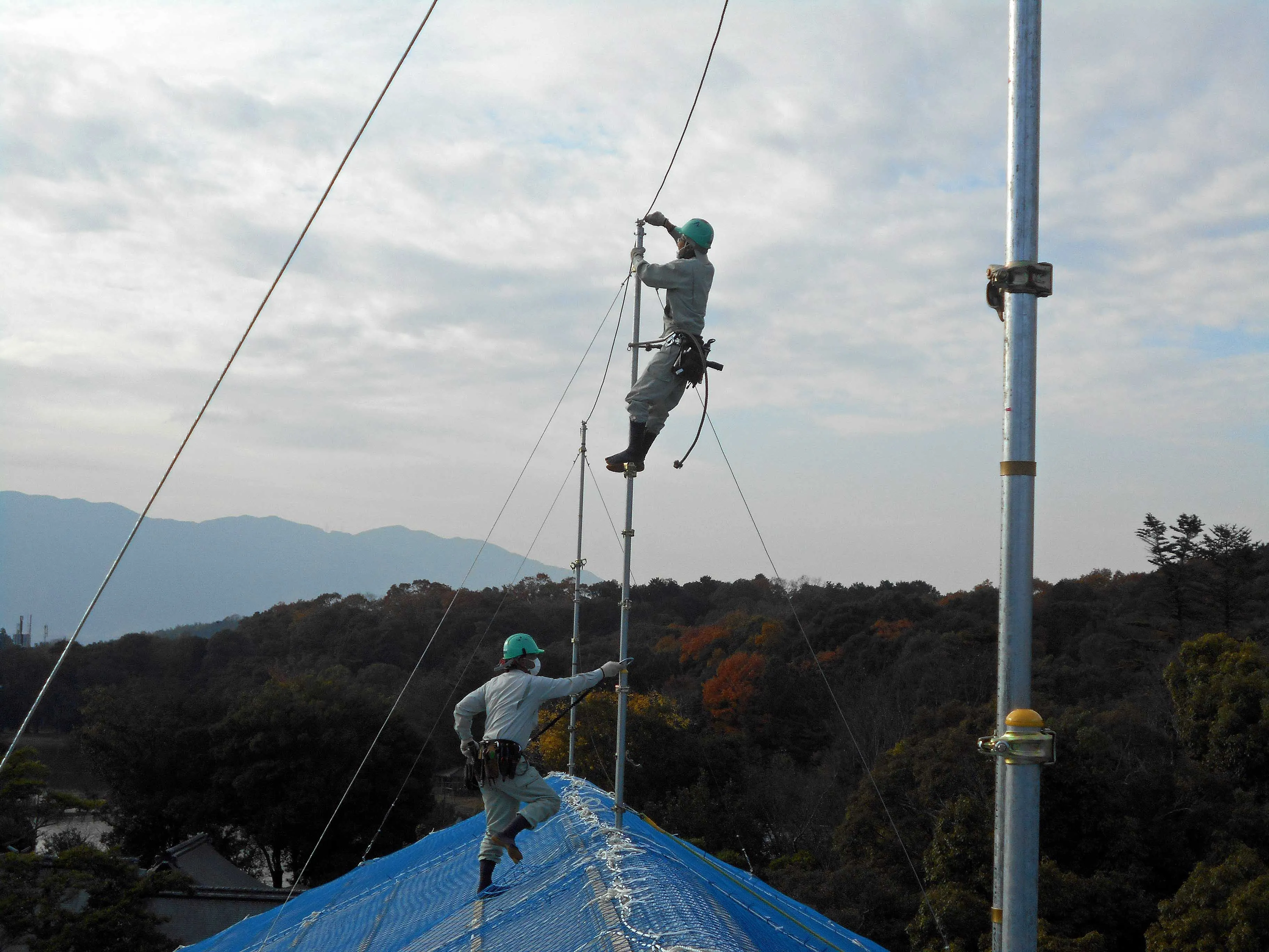 奈良県文化財建造物 雷保護設備設計施工